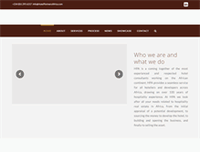 Tablet Screenshot of hotelpartnersafrica.com